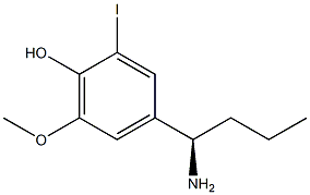 4-((1R)-1-AMINOBUTYL)-2-IODO-6-METHOXYPHENOL Struktur