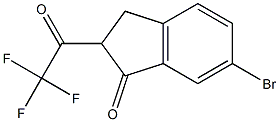 6-BROMO-2-TRIFLUOROACETYL-1-INDANONE Struktur