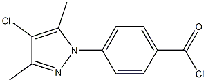 4-(4-CHLORO-3,5-DIMETHYL-PYRAZOL-1-YL)-BENZOYL CHLORIDE Struktur