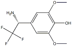 4-((1R)-1-AMINO-2,2,2-TRIFLUOROETHYL)-2,6-DIMETHOXYPHENOL Struktur