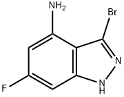 4-AMINO-3-BROMO-6-FLUOROINDAZOLE Struktur