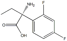 (2R)-2-AMINO-2-(2,4-DIFLUOROPHENYL)BUTANOIC ACID Struktur