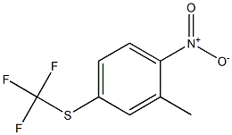 2-METHYL-1-NITRO-4-TRIFLUOROMETHYLSULFANYL-BENZENE Struktur