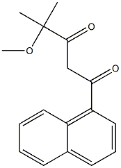 4-METHOXY-4-METHYL-1-NAPHTHALEN-1-YL-PENTANE-1,3-DIONE Struktur