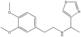 [2-(3,4-DIMETHOXY-PHENYL)-ETHYL]-(1-THIAZOL-4-YL-ETHYL)-AMINE Struktur