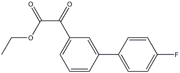 ETHYL 3-(4-FLUOROPHENYL)BENZOYLFORMATE Struktur