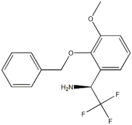 (1S)-2,2,2-TRIFLUORO-1-[3-METHOXY-2-(PHENYLMETHOXY)PHENYL]ETHYLAMINE Struktur