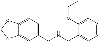 1-(1,3-BENZODIOXOL-5-YL)-N-(2-ETHOXYBENZYL)METHANAMINE Struktur