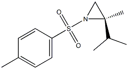 R-2-ISOPROPYL-2-METHYL-1-(TOLUENE-4-SULFONYL)-AZIRIDINE Struktur