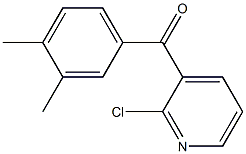 2-CHLORO-3-(3,4-DIMETHYLBENZOYL)PYRIDINE Struktur