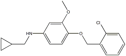 (1R)(4-[(2-CHLOROPHENYL)METHOXY]-3-METHOXYPHENYL)CYCLOPROPYLMETHYLAMINE Struktur