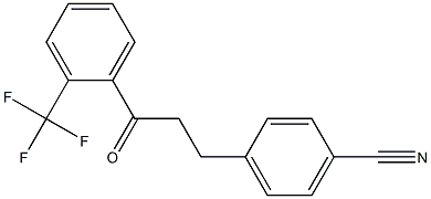 3-(4-CYANOPHENYL)-2'-TRIFLUOROMETHYLPROPIOPHENONE Struktur