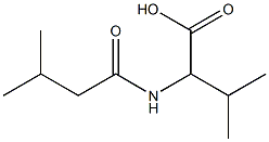 3-METHYL-2-[(3-METHYLBUTANOYL)AMINO]BUTANOIC ACID Struktur