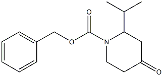 BENZYL 2-ISOPROPYL-4-OXOPIPERIDINE-1-CARBOXYLATE Struktur