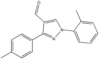 1-O-TOLYL-3-P-TOLYL-1H-PYRAZOLE-4-CARBALDEHYDE Struktur