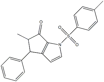 5-METHYL-4-PHENYL-1-(TOLUENE-4-SULFONYL)-4,5-DIHYDRO-1H-CYCLOPENTA[B]PYRROL-6-ONE Struktur