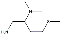 N-[1-(AMINOMETHYL)-3-(METHYLTHIO)PROPYL]-N,N-DIMETHYLAMINE Struktur