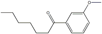 1-(3-METHOXYPHENYL)-1-HEPTANONE Struktur