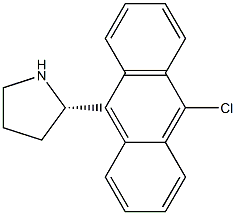 (2S)-2-(10-CHLORO(9-ANTHRYL))PYRROLIDINE Struktur