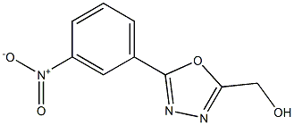 [5-(3-NITROPHENYL)-1,3,4-OXADIAZOL-2-YL]METHANOL Struktur