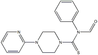 PHENYL-N-((4-(2-PYRIDYL)PIPERAZINYL)THIOXOMETHYL)FORMAMIDE Struktur