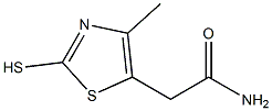 2-(2-MERCAPTO-4-METHYL-1,3-THIAZOL-5-YL)ACETAMIDE Struktur