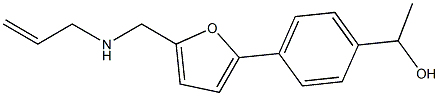 1-(4-(5-((ALLYLAMINO)METHYL)-2-FURYL)PHENYL)ETHANOL Struktur