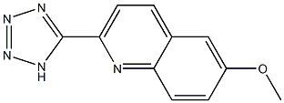 6-METHOXY-2-(1H-TETRAZOL-5-YL)QUINOLINE Struktur