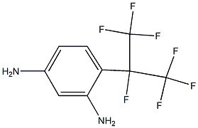 4-(1,2,2,2-TETRAFLUORO-1-TRIFLUOROMETHYL-ETHYL)-BENZENE-1,3-DIAMINE Struktur