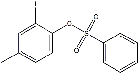 2-IODO-4-METHYLPHENYL PHENYLSULFONATE Struktur