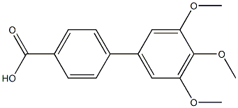 3',4',5'-TRIMETHOXY-BIPHENYL-4-CARBOXYLIC ACID Struktur