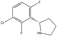 (2S)-2-(3-CHLORO-2,6-DIFLUOROPHENYL)PYRROLIDINE Struktur