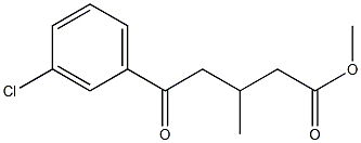 METHYL 5-(3-CHLOROPHENYL)-3-METHYL-5-OXOVALERATE Struktur