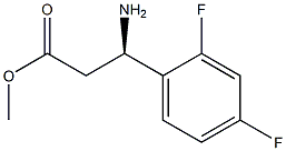 METHYL (3R)-3-AMINO-3-(2,4-DIFLUOROPHENYL)PROPANOATE Struktur