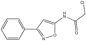 2-CHLORO-N-(3-PHENYLISOXAZOL-5-YL)ACETAMIDE Struktur