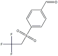 4-(2,2,2-TRIFLUOROETHANSULFONYL)-BENZALDEHYDE Struktur