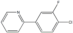 2-(4-CHLORO-3-FLUOROPHENYL)PYRIDINE Struktur