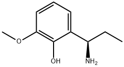 2-((1R)-1-AMINOPROPYL)-6-METHOXYPHENOL Struktur