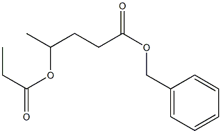 BENZYL 4-PROPIONYLOXYPENTANOATE Struktur