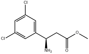 METHYL (3R)-3-AMINO-3-(3,5-DICHLOROPHENYL)PROPANOATE Struktur