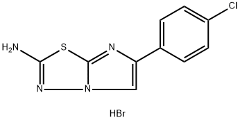 6-(4-CHLOROPHENYL)IMIDAZO[2,1-B][1,3,4]THIADIAZOL-2-AMINE HYDROBROMIDE Struktur