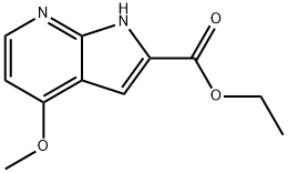 ETHYL 4-METHOXY-1H-PYRROLO[2,3-B]PYRIDINE-2-CARBOXYLATE Struktur