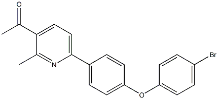 1-(6-(4-(4-BROMOPHENOXY)PHENYL)-2-METHYLPYRIDIN-3-YL)ETHANONE Struktur