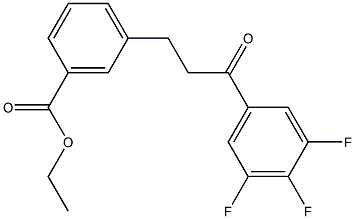 3-(3-CARBOETHOXYPHENYL)-3',4',5'-TRIFLUOROPROPIOPHENONE Struktur