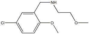 N-(5-CHLORO-2-METHOXYBENZYL)-2-METHOXYETHANAMINE Struktur