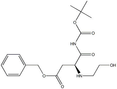 N'-BOC-O-BENZYL-N-HYDROXYETHYLASPARTIC AMIDE Struktur