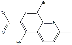 8-BROMO-2-METHYL-6-NITROQUINOLIN-5-AMINE Struktur