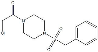 1-(BENZYLSULFONYL)-4-(CHLOROACETYL)PIPERAZINE Struktur