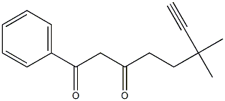 6,6-DIMETHYL-1-PHENYLOCT-7-YNE-1,3-DIONE Struktur