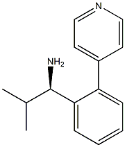 (1R)-2-METHYL-1-(2-(4-PYRIDYL)PHENYL)PROPYLAMINE Struktur